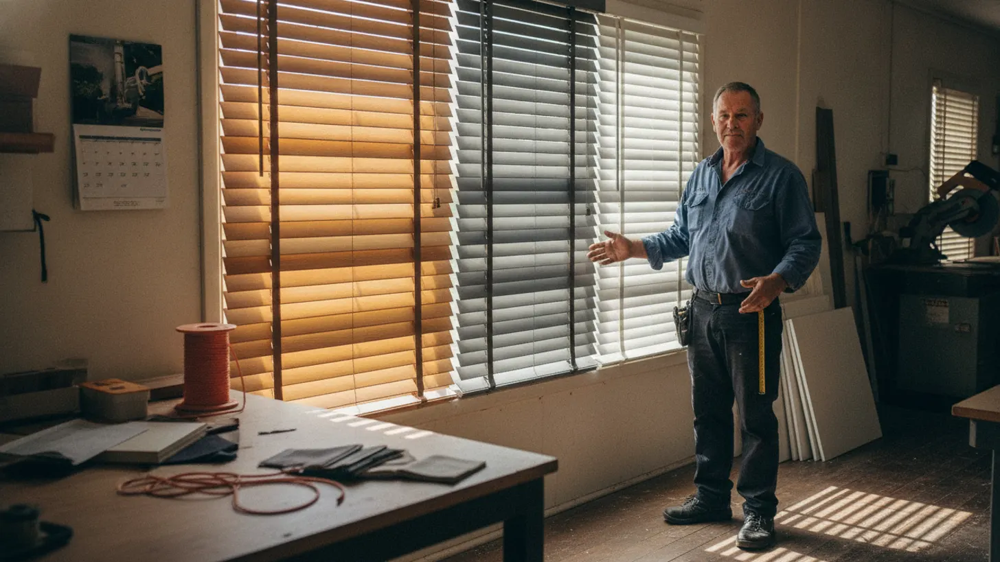 Venetian Blinds Australia: Timber, Aluminium or PVC Compared — LuxeShutters
